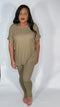 My favorite- two piece legging set - (khaki)